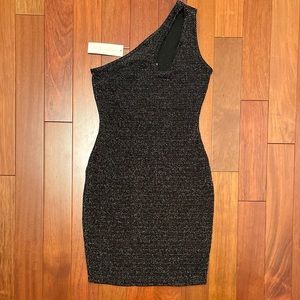 Bodycon Party dress - Black multicolored sparkles